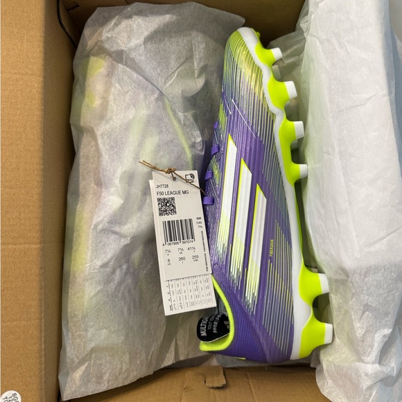 Adidas F50 League MG Soccer Cleats - Men’s Size 8 - JH7728
